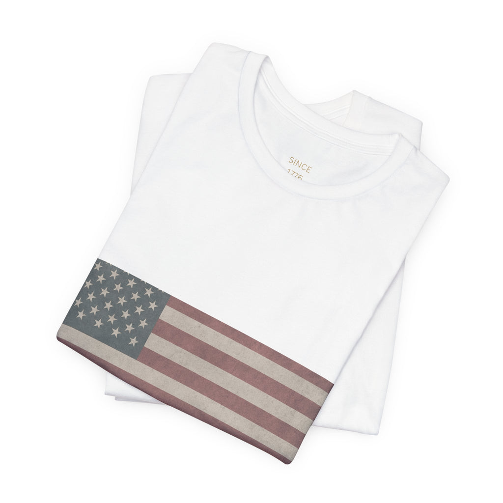 Since 1776 Minimalist Vintage Flag Tee